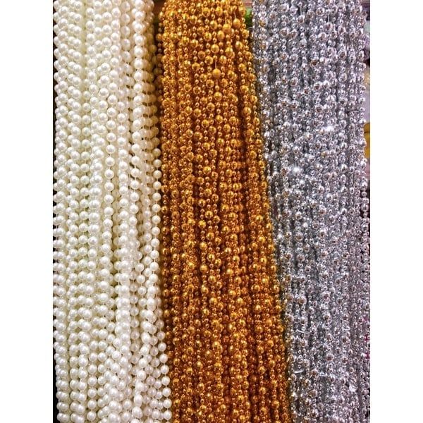 3Met Dây Chuỗi Ngọc Trang Trí Làm Oản Làm Đồ Handmade