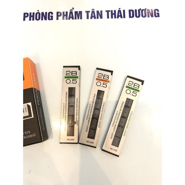 RUỘT BÚT CHÌ KIM, BÚT CHÌ BẤM 2B 0.5MM