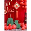 Vải chăn con công decor trang trí phong cách vintage, decor Tết, trải bàn (Khổ 1,6m x 83cm)