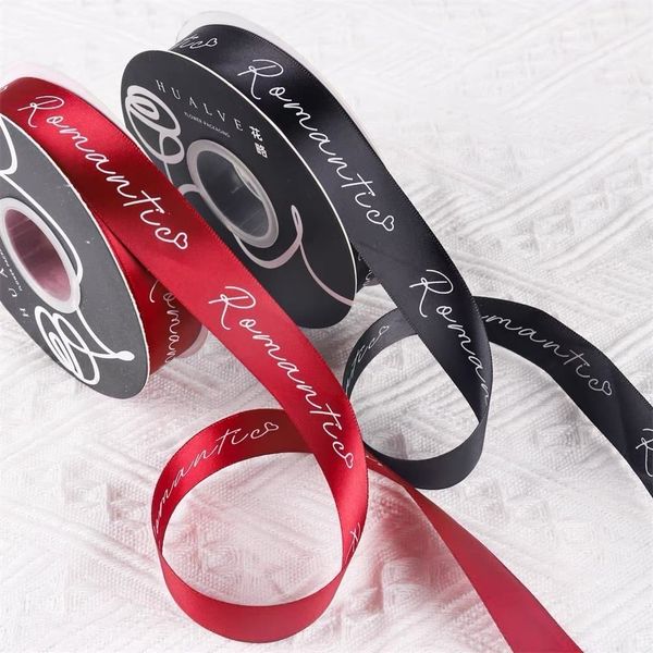 Ruy băng in chữ Romantic bản 2cm ( Cuộn 45m)