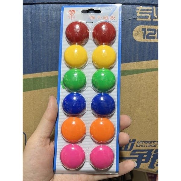 Nam châm gắn bảng , nam châm dính bảng nhiều màu các cỡ