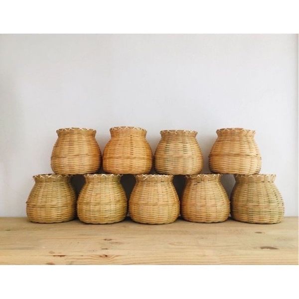 Giỏ tre - Giỏ cua, giỏ cá decor trang trí, làm giỏ cắm hoa cực đẹp