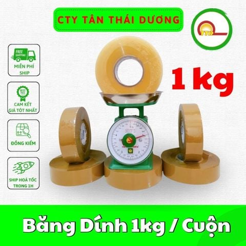 Băng dính 1kg/ cuộn_siêu dai_siêu dính