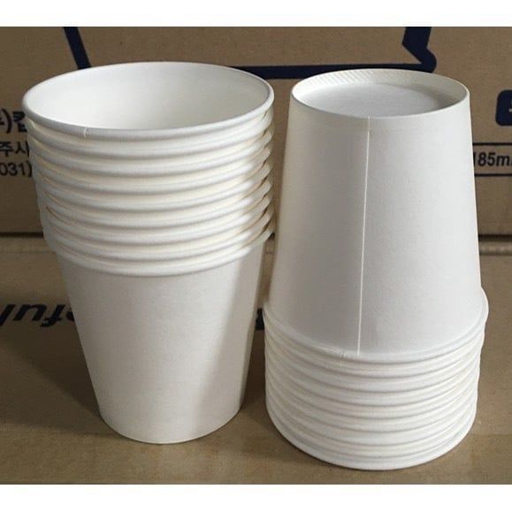 Cốc giấy - Set 50 cốc giấy dùng 1 lần chịu nhiệt, an toàn và tiện dụng - Loại tốt và dày dặn