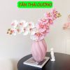Cành hoa lan hồ điệp giả  - Hàng cao cấp bằng cao su 7 bông cánh xoăn - Trang trí cực đẹp và sang trọng