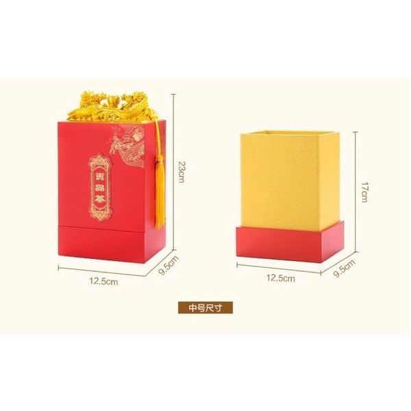 Hộp đựng trà long ấn cao cấp - Xếp tráp ăn hỏi, tháp lễ và lãng quà tặng cực sang