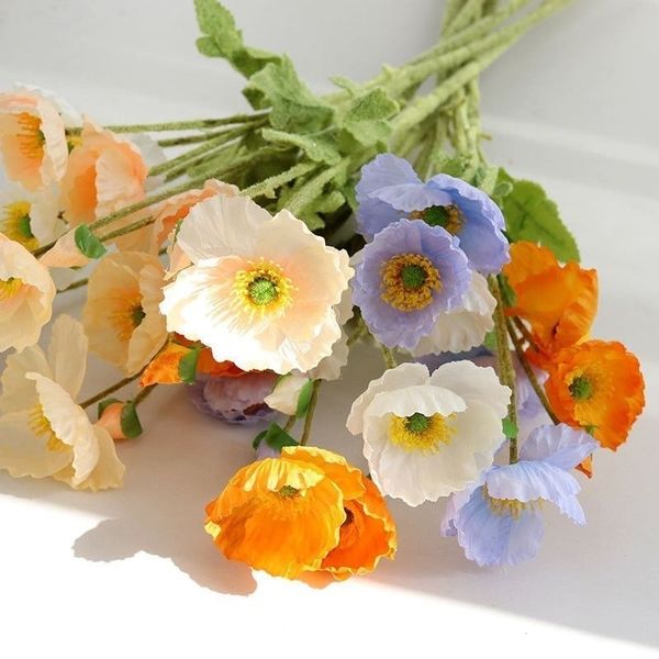 Hoa Anh Túc - Hoa giả để bàn, decor trang trí phòng, làm đạo cụ chụp ảnh cực đẹp
