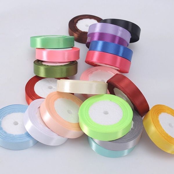 (Sỉ 1 cây) Ruy Băng Lụa , Nhiều Màu , Bản 2cm - Cuộn 22m