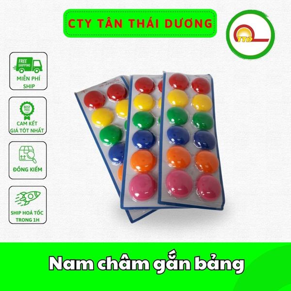 Nam châm gắn bảng , nam châm dính bảng nhiều màu các cỡ