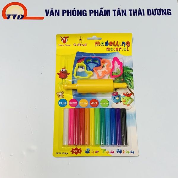 Đất Sét - Đất Nặn 12 Màu Có Khuôn Hàng Thái Lan