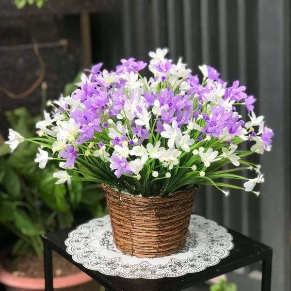 HOA GIẢ - Hoa Thuỷ Tiên - 1 Cụm hoa thuỷ tiên giả. Trang trí nhà cửa, decor cực xinh