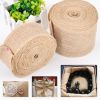Ruy băng vải bao bố - Làm đồ handmade, thắt nơ hộp quà - Decor trang trí kiểu Vintage - 4cm x 5 mét
