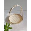 Mẹt tre tầng đan thủ công đựng đồ ăn, trang trí phụ kiện decor chụp ảnh