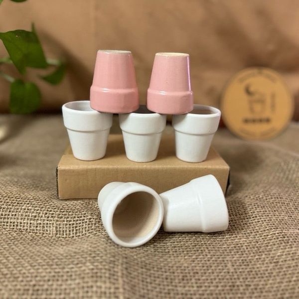 Chậu gốm, sứ cỡ nhỏ - Chậu gốm sứ mini - Chậu trồng cây để bàn, trồng sen đá - Trang trí nhà cửa