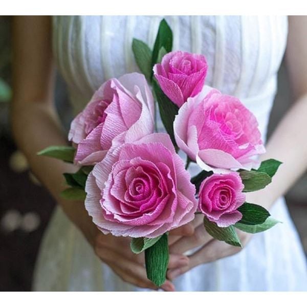 Cuộn Giấy Nhún Làm Hoa Đủ Màu - Giá Rẻ-khổ 50cm*2,5met