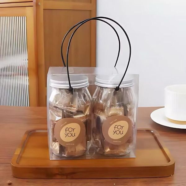 Túi đựng hoa - Túi hộp đựng hoa mica trong suốt kèm quai xách - Dùng đựng hoa, đựng quà tặng