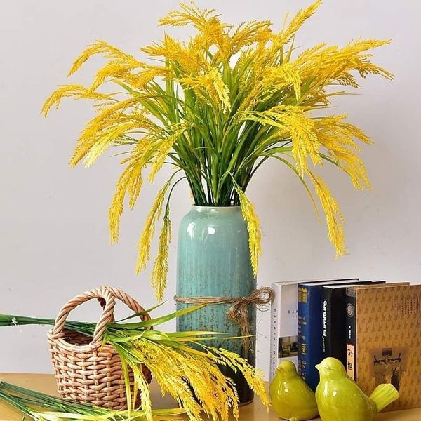 Combo 10 Cành lúa giả cao cấp - Cắm lọ hoa trang trí nhà cửa - Decor cực đẹp