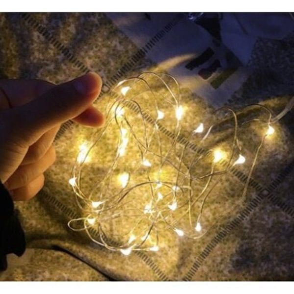 Đèn led dây trang trí dùng pin, đèn led đom đóm fairy light decor, trang trí cực đẹp