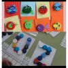 100 nút chai nhựa màu sắc - làm đồ handmade- giáo cụ học tập