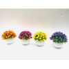 Hoa giả - Chậu hoa baby tròn nhỏ để bàn - Decor trang trí siêu xinh