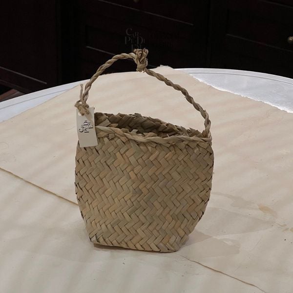 Túi cói - Giỏ cói đựng đồ, túi cói đựng hoa quả, decor trang trí phong cách vintage