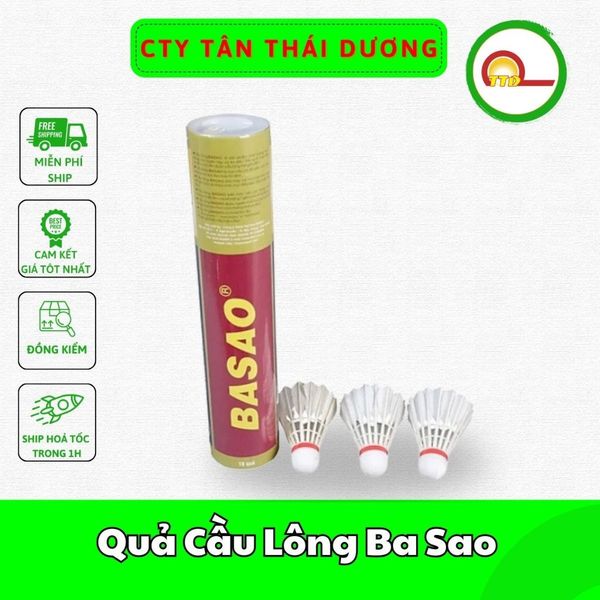 Quả Cầu Lông Ba Sao - Ống Gồm 10 Quả (Loại Đẹp)