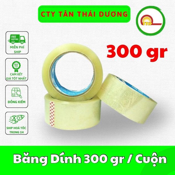 Băng Dính Dán Thùng, Đóng Hàng 300 gam/ cuộn