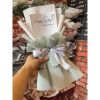 Giấy gói hoa - Set 10 tờ giấy mini lót bó hoa 1-3 bông chữ Happy Day - Khổ 13x25cm