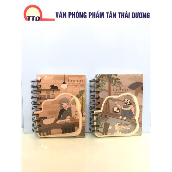 SỔ TAY BÌA NHỰA ,NHỠ , NHỎ, HÌNH CÔ GÁI.