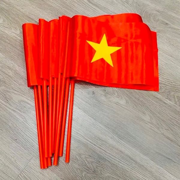(Lẻ 1 Chiếc) Cờ Đỏ Sao Vàng - Cờ vẫy cầm tay, Cờ khai giảng, văn nghệ - Cờ cồ vũ - Loại Đẹp