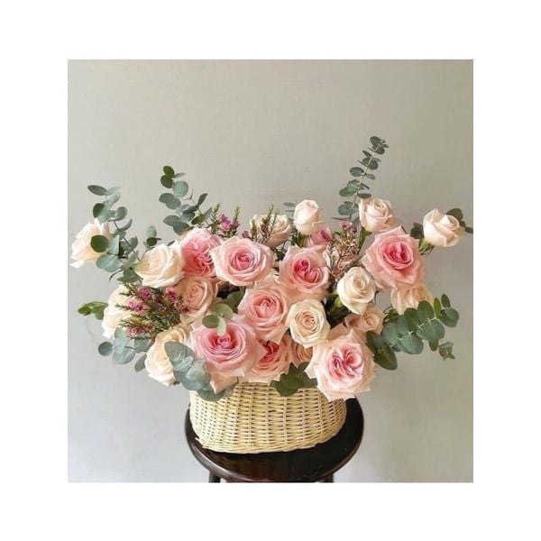 Giỏ mây - Làn mây cắm hoa - Lẵng mây cắm hoa - Decor trang trí