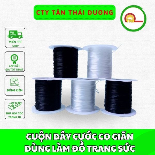 CUỘN DÂY CƯỚC CO GIÃN DÙNG LÀM ĐỒ TRANG SỨC - ĐA NĂNG - TIỆN LỢI - LOẠI ĐẸP ( Ngẫu nhiên)