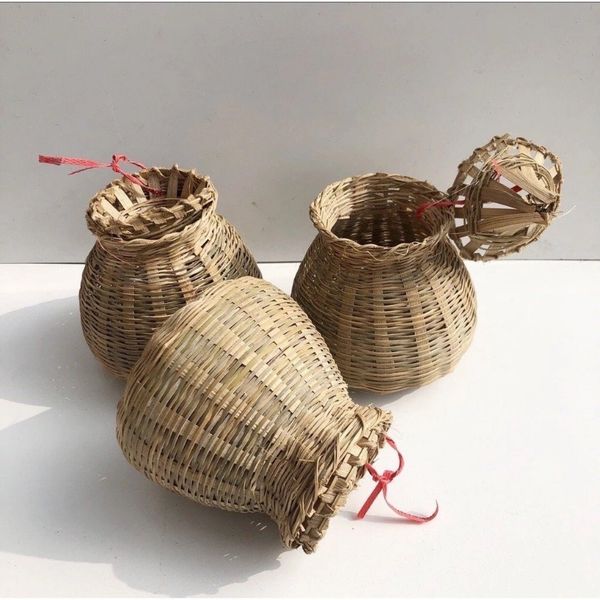 Giỏ tre - Giỏ cua, giỏ cá decor trang trí, làm giỏ cắm hoa cực đẹp