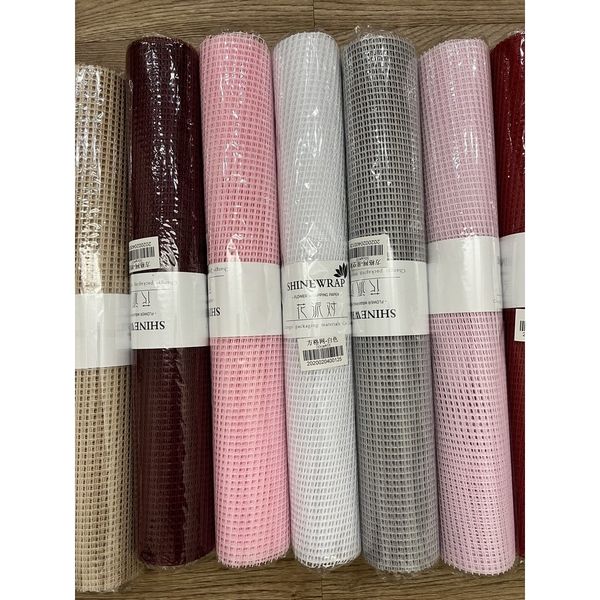 Cuộn lưới ô vuông - lưới gói hoa - giấy gói hoa lưới ô vuông 50Cm*4,5M