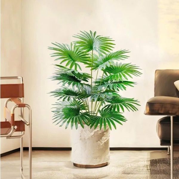 Cây Giả - Cụm cọ giả 12 lá cao cấp - Decor Trang trí nhà cửa