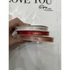 (1Cm 45Met ) Ruy băng lụa , in nổi chữ LOVE - Loại Đẹp