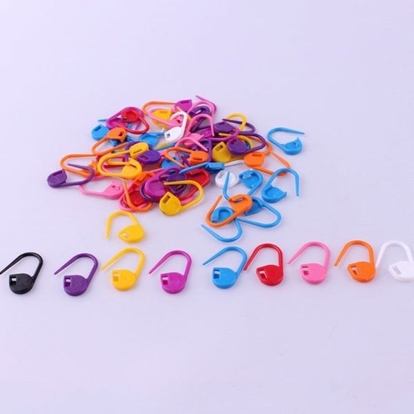 Set 10 chiếc ghim đánh dấu len băng nhựa nhiều màu sắc - chuyên dụng cho đan len