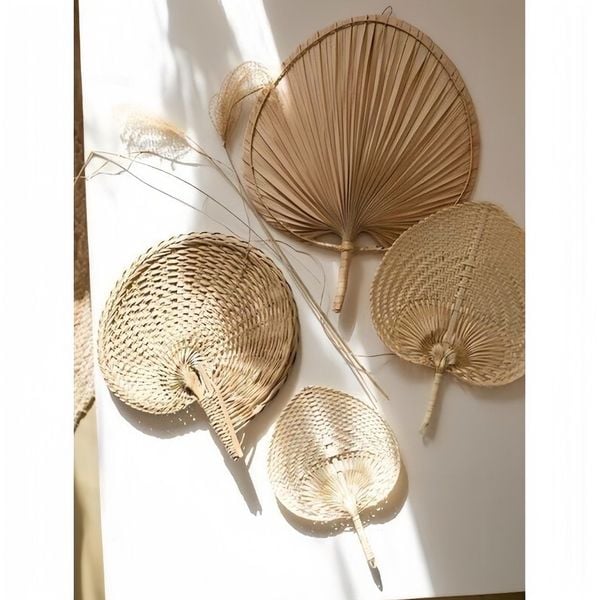 Quạt tre - Quạt nan truyền thống decor trang trí, treo tường, decor phòng cực đẹp