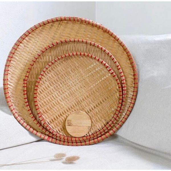 Mẹt mây tre đan -  siêu cứng cáp - trang trí decor lễ tết - đựng đồ ăn -  Nhiều Size