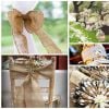 Ruy băng vải bao bố - Làm đồ handmade, thắt nơ hộp quà - Decor trang trí kiểu Vintage - 4cm x 5 mét
