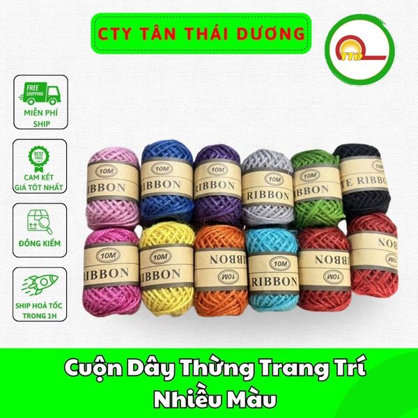 Cuộn Dây Thừng Trang Trí Nhiều Màu