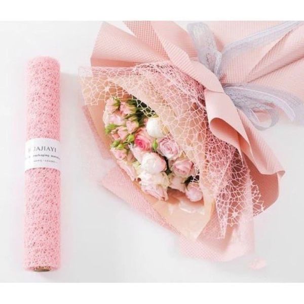 Lưới Nhện Gói Hoa-Giấy gói hoa đủ màu - Lưới Cuộn Sợi 50cm x 5m