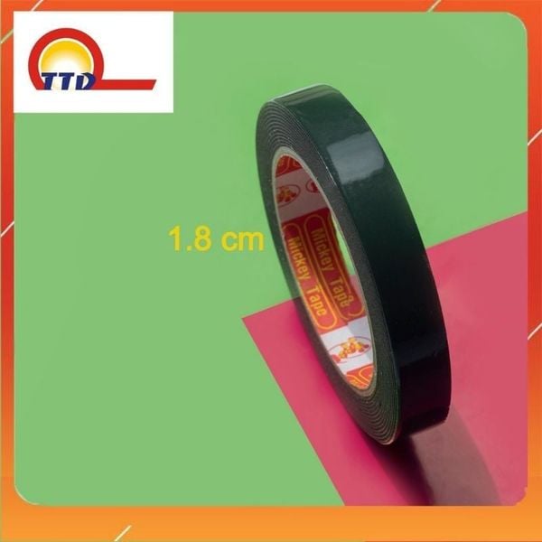 (Sỉ 1 lốc) Băng dính xốp xanh 2 mặt, xốp đen _Siêu dính_Chịu nhiệt
