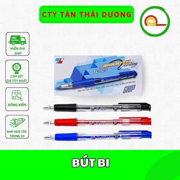 BÚT BI TL-025 0.8mm, các màu