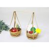 Bộ Quang Gánh mini - Quang thúng mini - Tặng kèm nón lá mini - Decor trang trí nhà cửa