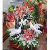 Set 2 con chim bồ câu giả trang trí đám cưới, decor trang trí tiểu cảnh