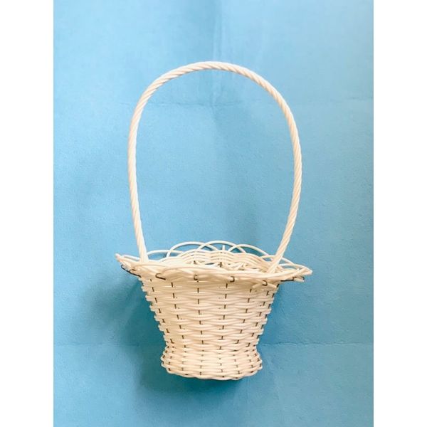 Giỏ mây - Giỏ mai tròn đựng hoa, có quai cầm - Decor Trang trí nhà cửa, Decor sự kiện