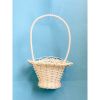 Giỏ mây - Giỏ mai tròn đựng hoa, có quai cầm - Decor Trang trí nhà cửa, Decor sự kiện
