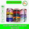 (Cuộn 100Met) Ruy băng lụa bản 2,5cm - loại đẹp - đủ màu
