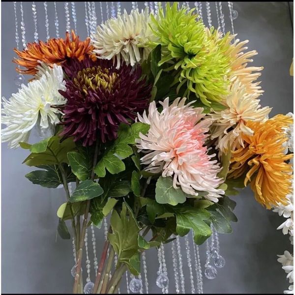 Hoa giả - Cành hoa cúc kim cao cấp - Decor trang trí nhà cửa cực đẹp